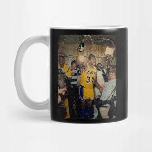 Magic Johnson in Celebrating The 1987 NBA Championship Mug